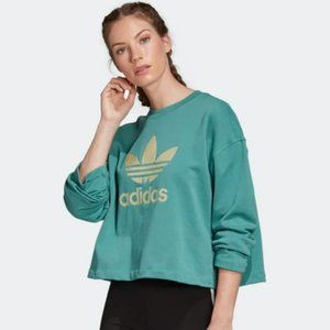 Adidas Women's Green Sweatshirt